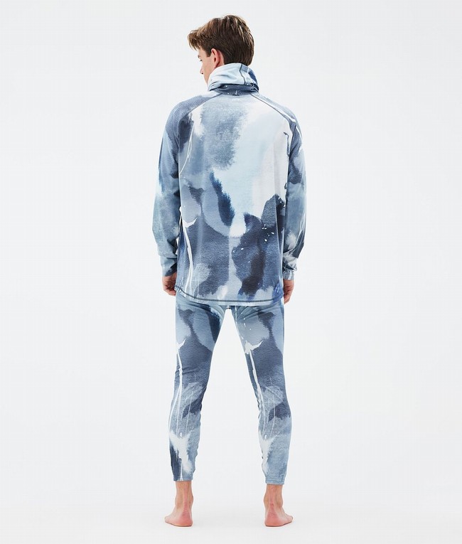 Men Dope Snuggle Base Layer Blue | WJHQBCF-21