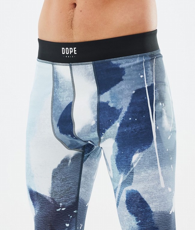 Men Dope Snuggle Base Layer Blue | WJHQBCF-21