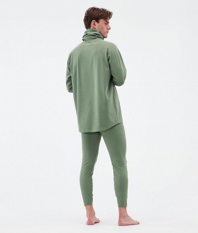 Men Dope Snuggle Base Layer Green | JCMKQXE-78