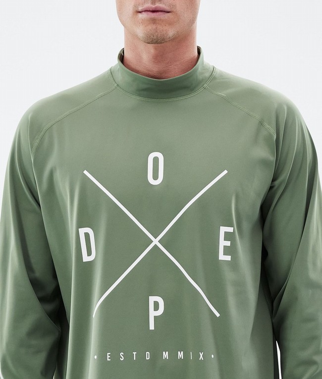 Men Dope Snuggle Base Layer Green | JCMKQXE-78