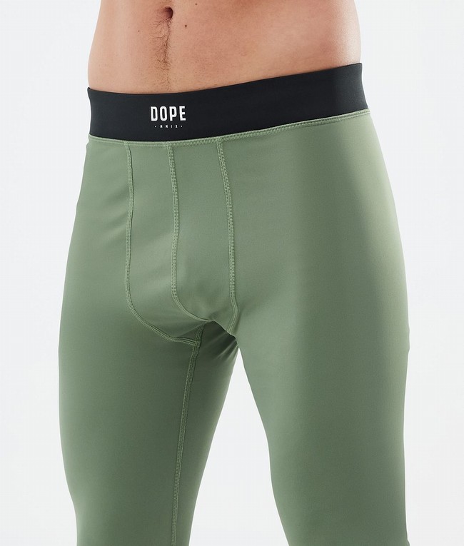 Men Dope Snuggle Base Layer Green | UCOFPVS-63