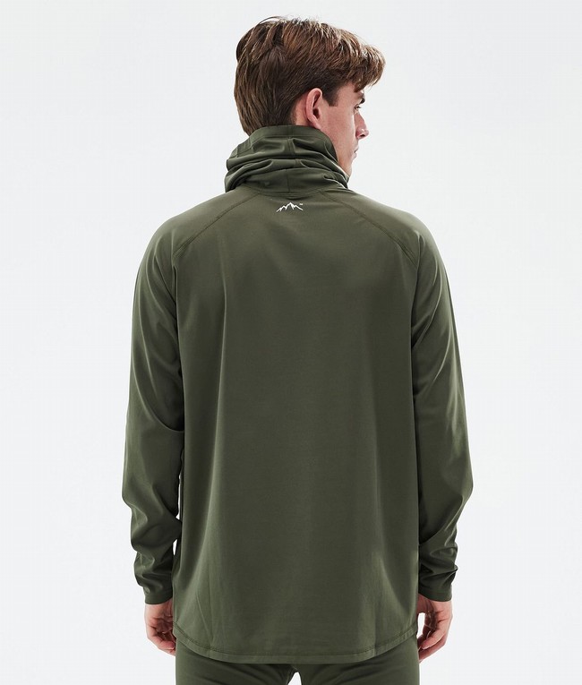 Men Dope Snuggle Base Layer Olive / Green | PVJXCZK-15