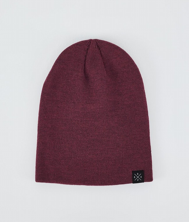 Men Dope Solitude 2022 Beanie Burgundy | PIJCYKQ-69