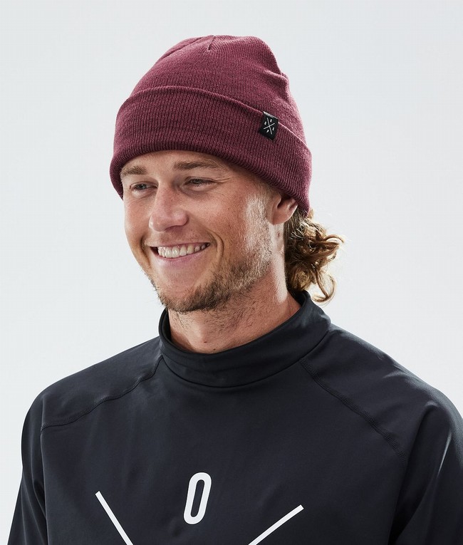 Men Dope Solitude 2022 Beanie Burgundy | PIJCYKQ-69