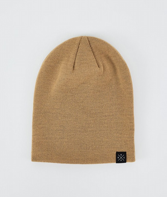 Men Dope Solitude 2022 Beanie Gold | XUQHPDN-62