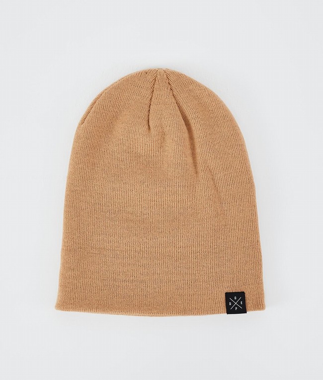 Men Dope Solitude 2022 Beanie Khaki / Yellow | ABHNEKG-42