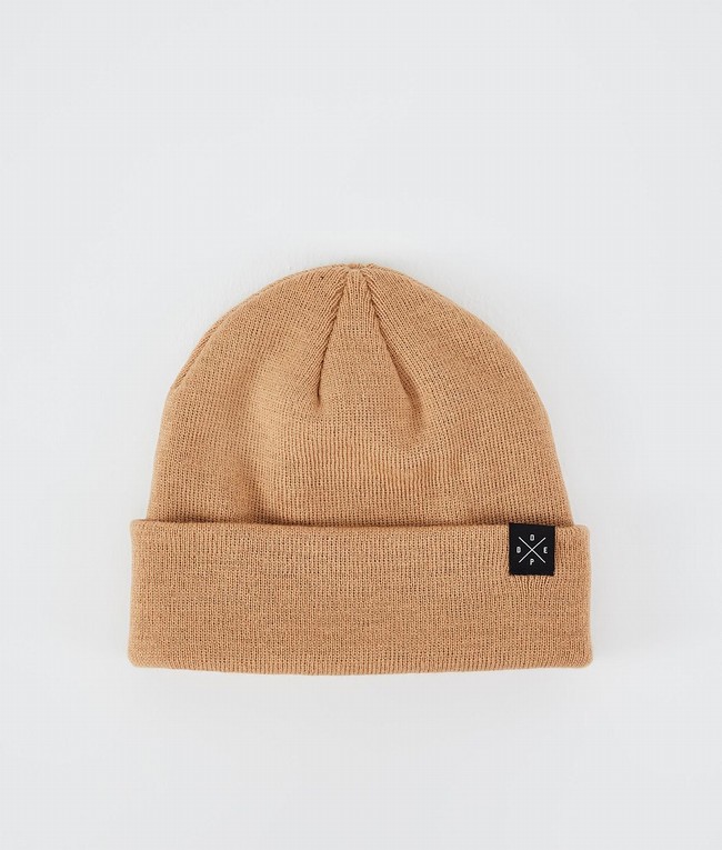 Men Dope Solitude 2022 Beanie Khaki / Yellow | ABHNEKG-42