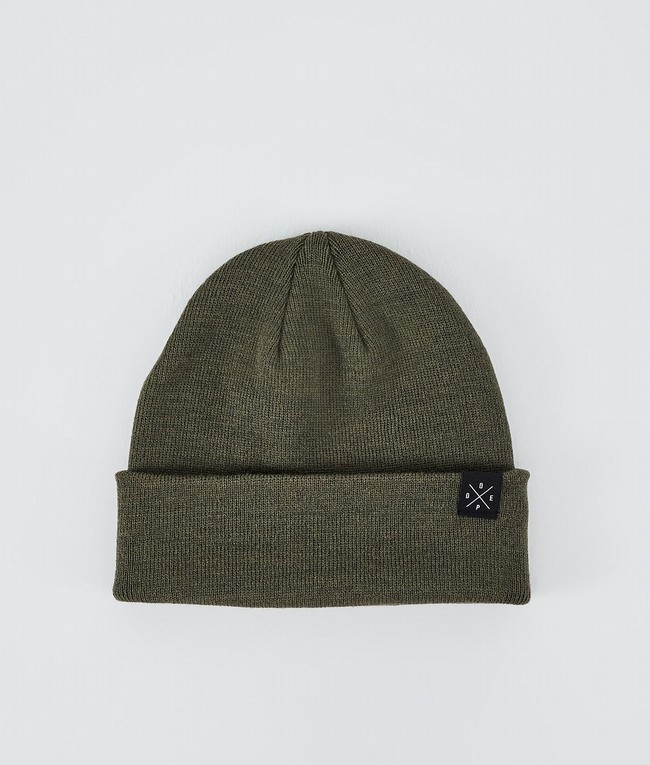 Men Dope Solitude 2022 Beanie Olive / Green | JUCKREI-46