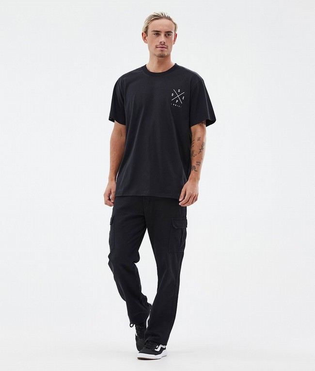 Men Dope Standard T-shirts Black | GUDCKEZ-18