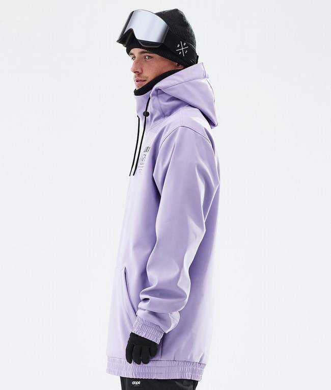 Men Dope Yeti 2022 Snowboard Jackets Purple | SKLTDHU-87