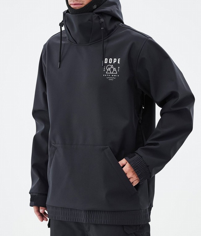 Men Dope Yeti Ski Jackets Black | MBXIHGJ-06