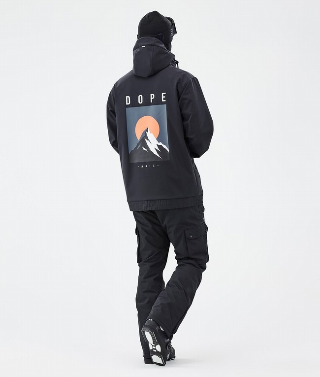 Men Dope Yeti Ski Jackets Black | NOXRTEG-94