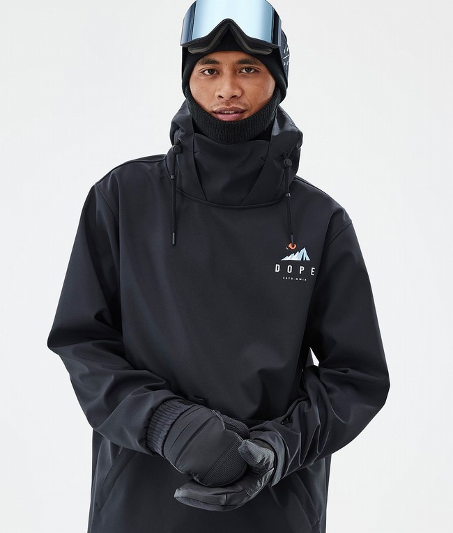 Men Dope Yeti Ski Jackets Black | THJWVDN-78