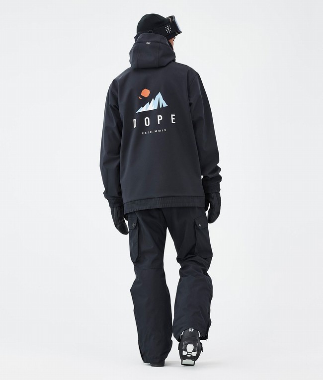 Men Dope Yeti Ski Jackets Black | THJWVDN-78