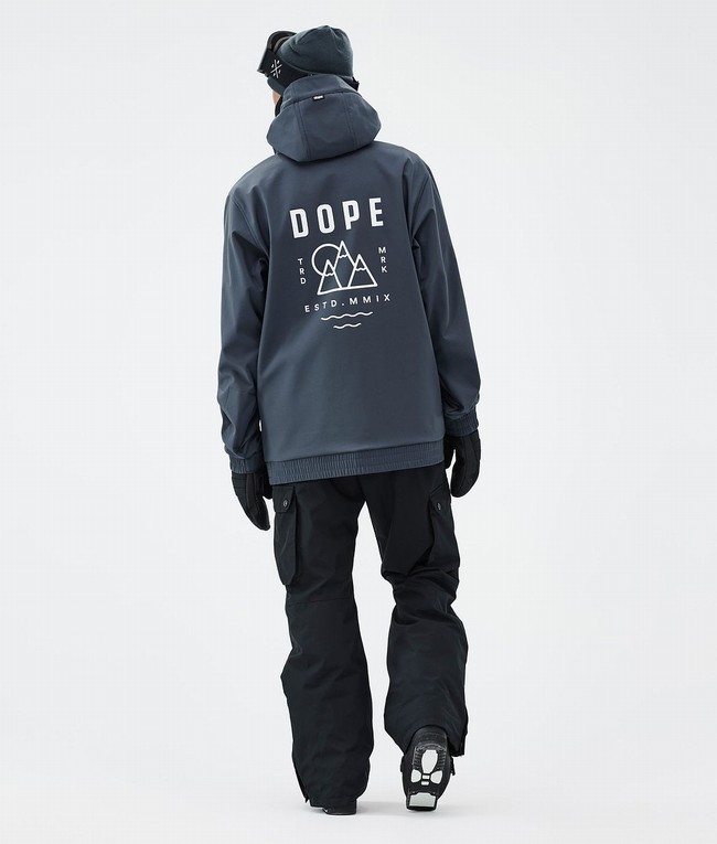 Men Dope Yeti Ski Jackets Blue | LRIEAKU-32