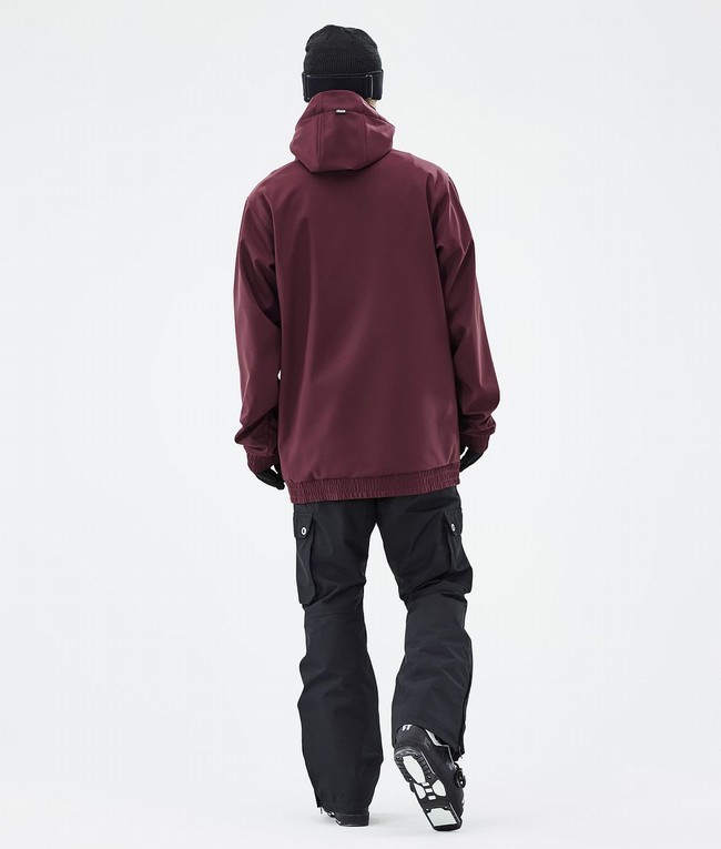 Men Dope Yeti Ski Jackets Burgundy | HMNFPQI-08