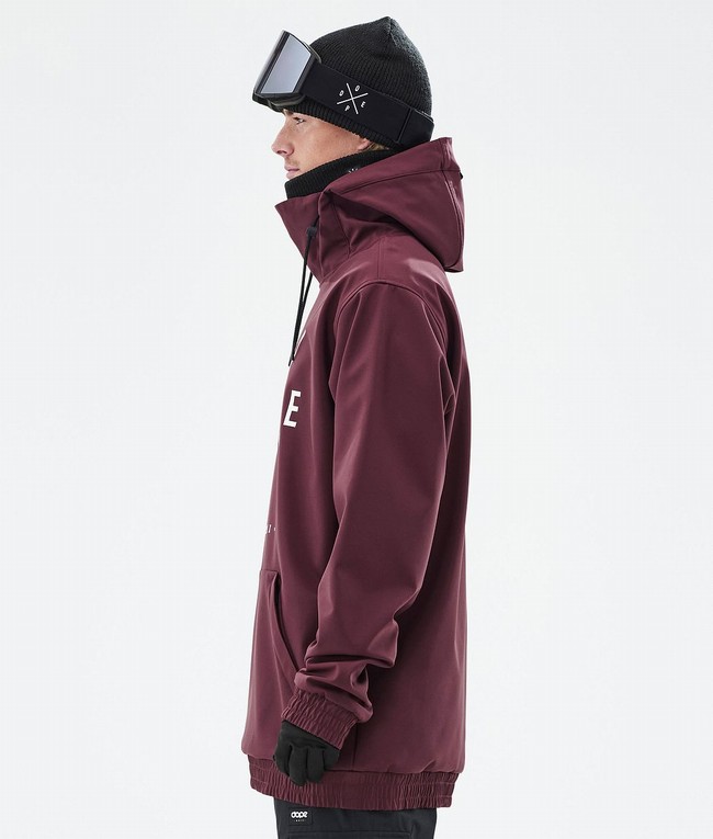 Men Dope Yeti Ski Jackets Burgundy | HMNFPQI-08