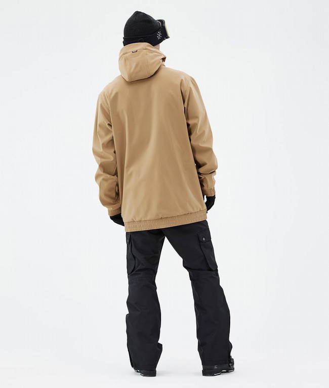 Men Dope Yeti Ski Jackets Gold | QSTBAPN-31