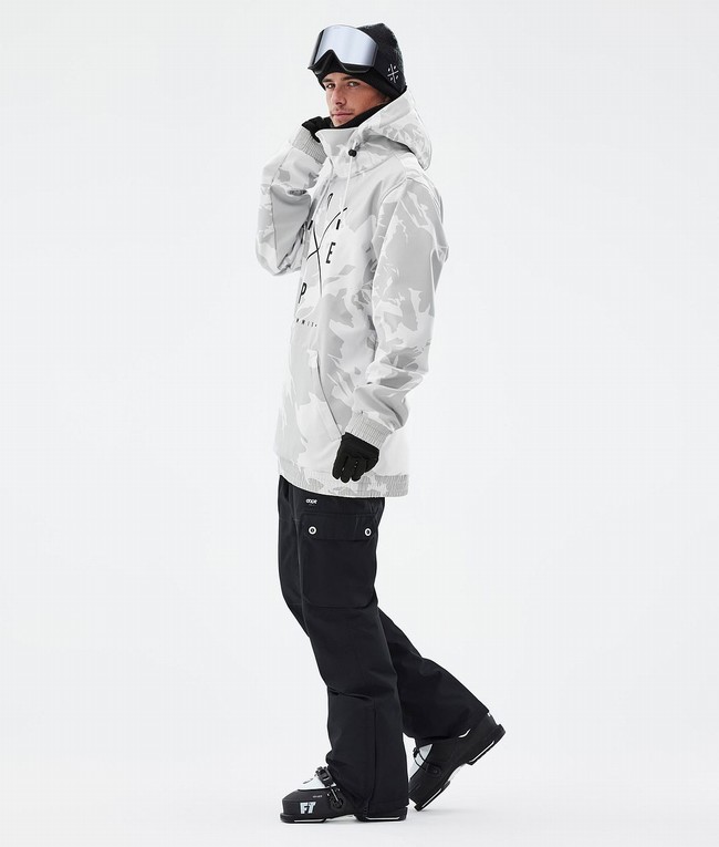 Men Dope Yeti Ski Jackets Grey / Camo | UQCBIEM-41