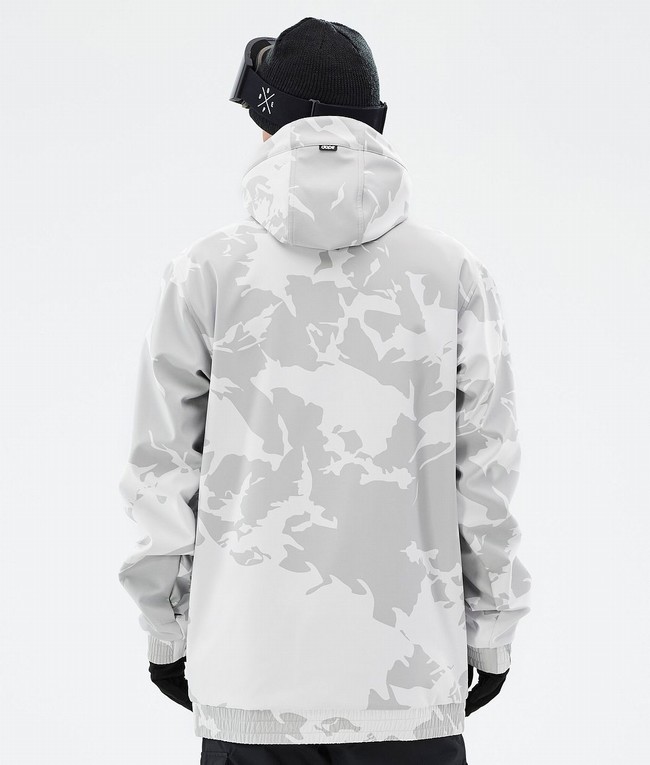 Men Dope Yeti Ski Jackets Grey / Camo | UQCBIEM-41