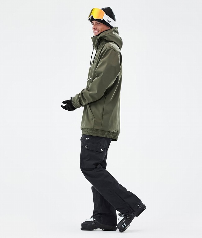 Men Dope Yeti Ski Jackets Olive / Green | LTQNKWR-36