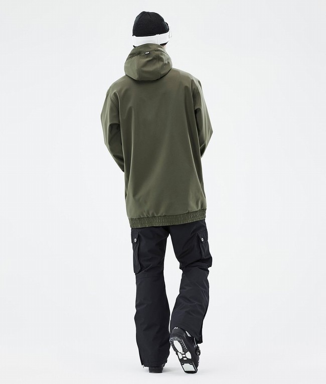 Men Dope Yeti Ski Jackets Olive / Green | LTQNKWR-36