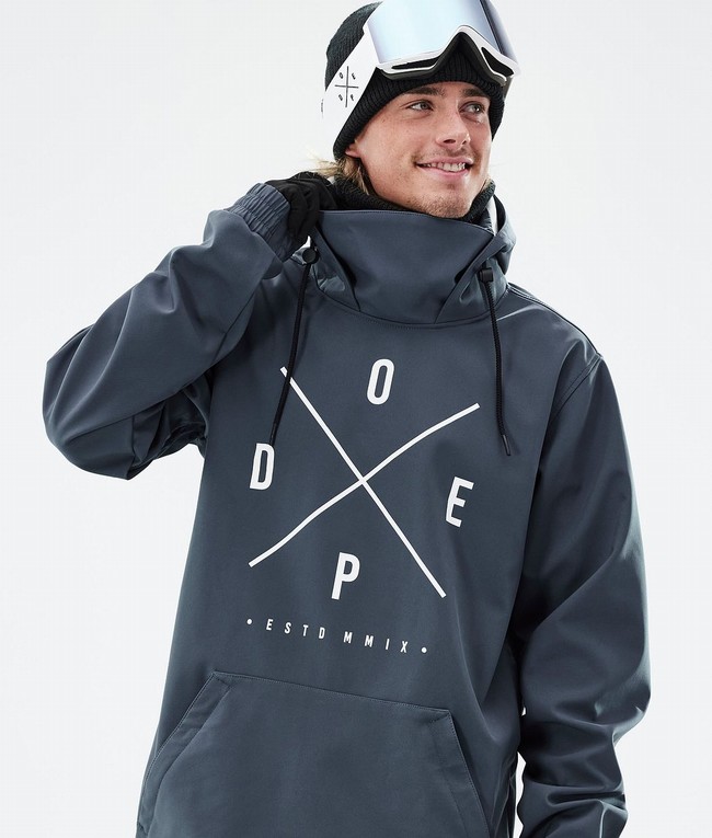 Men Dope Yeti Snowboard Jackets Blue | KIROHLW-19