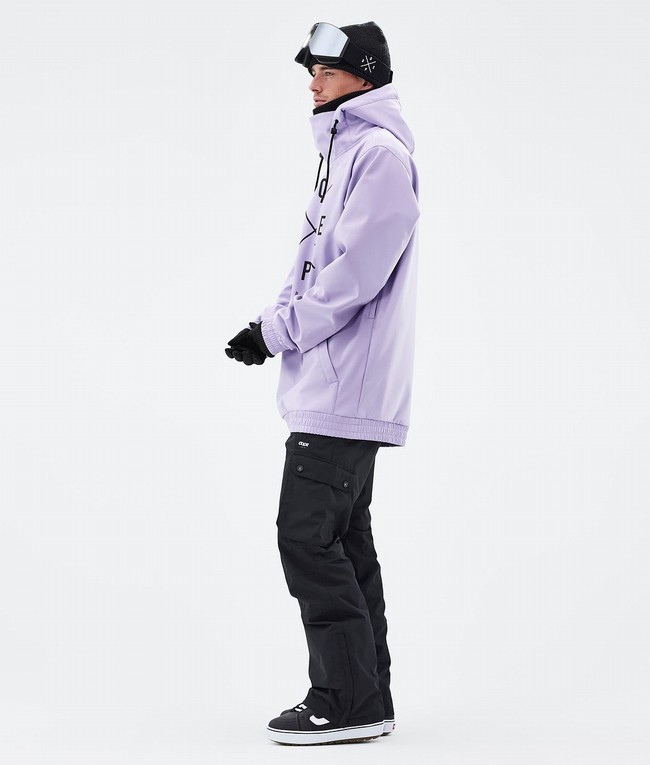 Men Dope Yeti Snowboard Jackets Purple | QYWNEGO-10