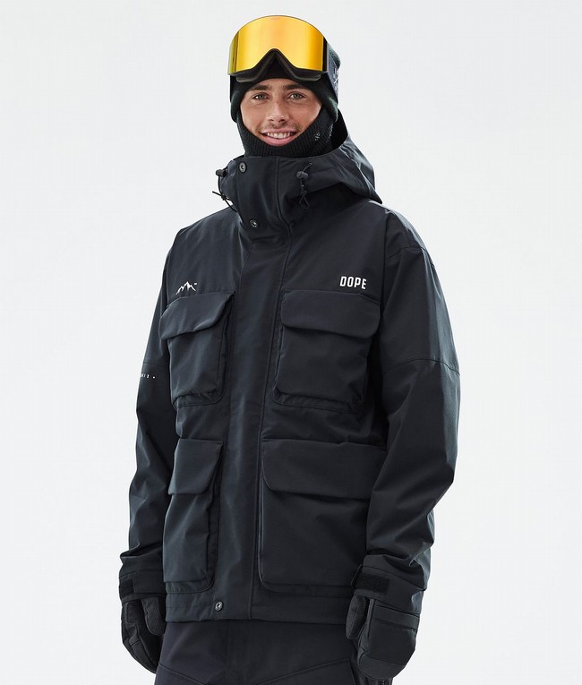 Men Dope Zenith Ski Jackets Black | EJIOGKF-38