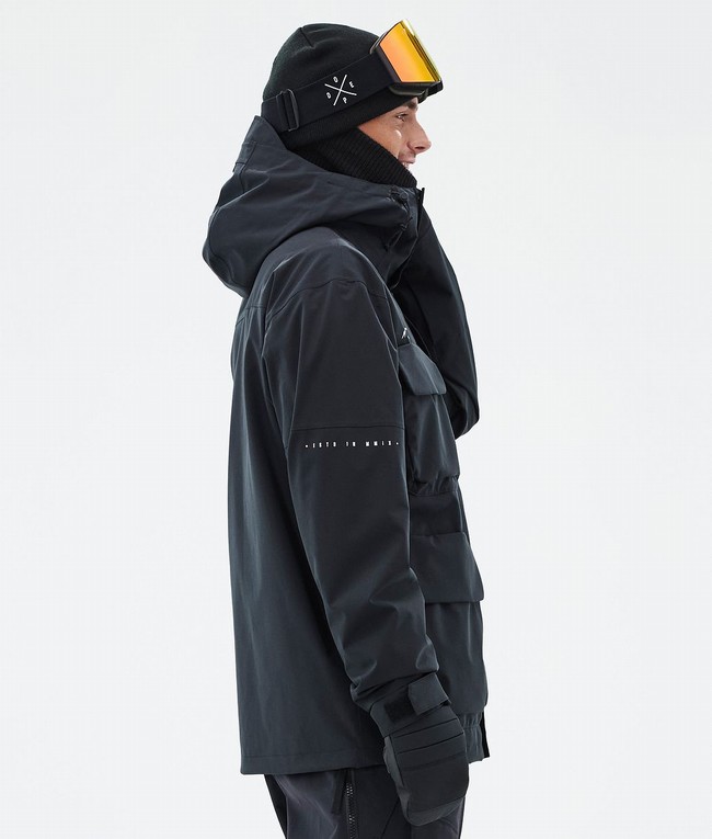 Men Dope Zenith Snowboard Jackets Black | KLUOZHW-65