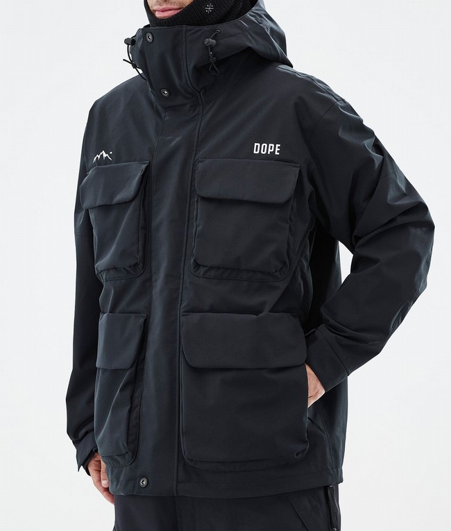 Men Dope Zenith Snowboard Jackets Black | KLUOZHW-65