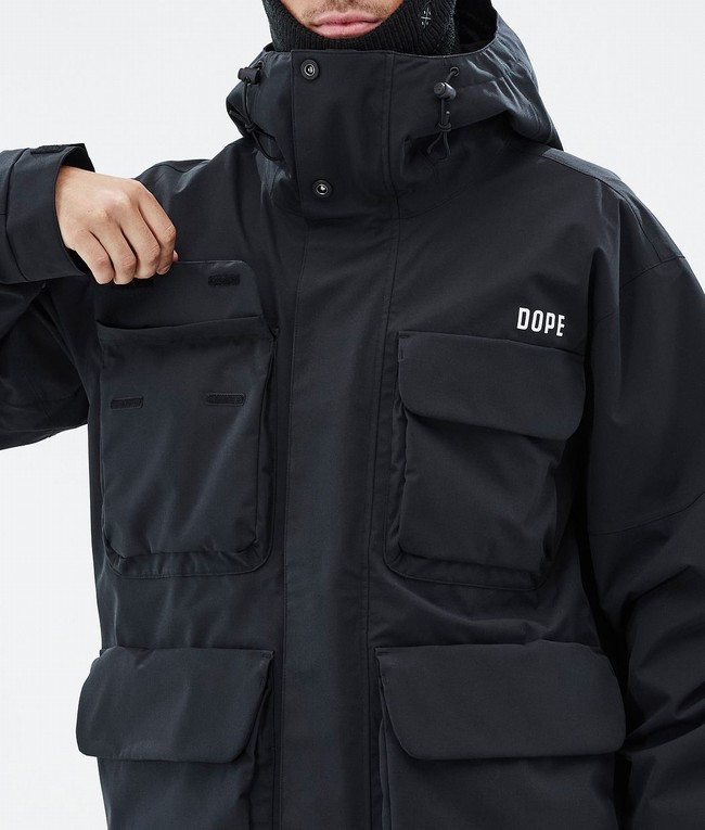 Men Dope Zenith Snowboard Jackets Black | KLUOZHW-65