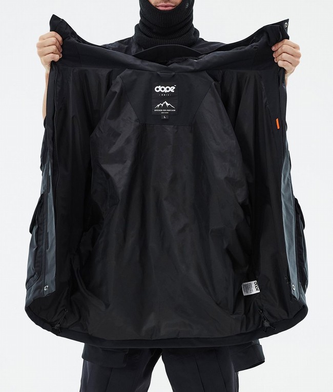 Men Dope Zenith Snowboard Jackets Black | KLUOZHW-65