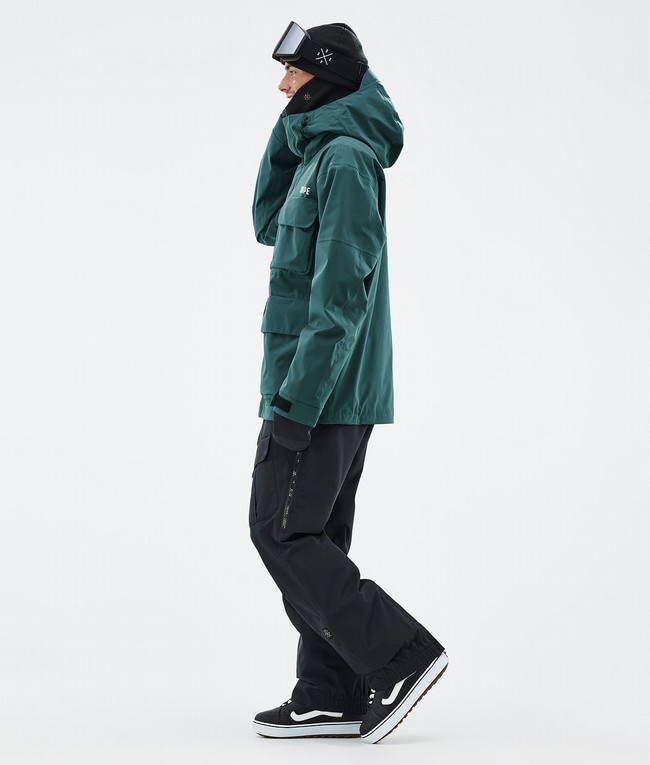 Men Dope Zenith Snowboard Jackets Green | XBJUEOR-68