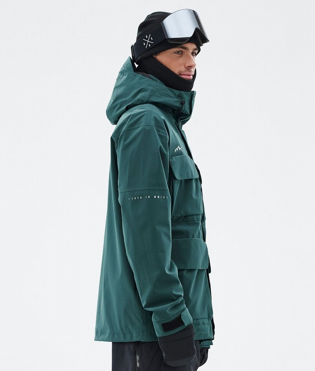 Men Dope Zenith Snowboard Jackets Green | XBJUEOR-68