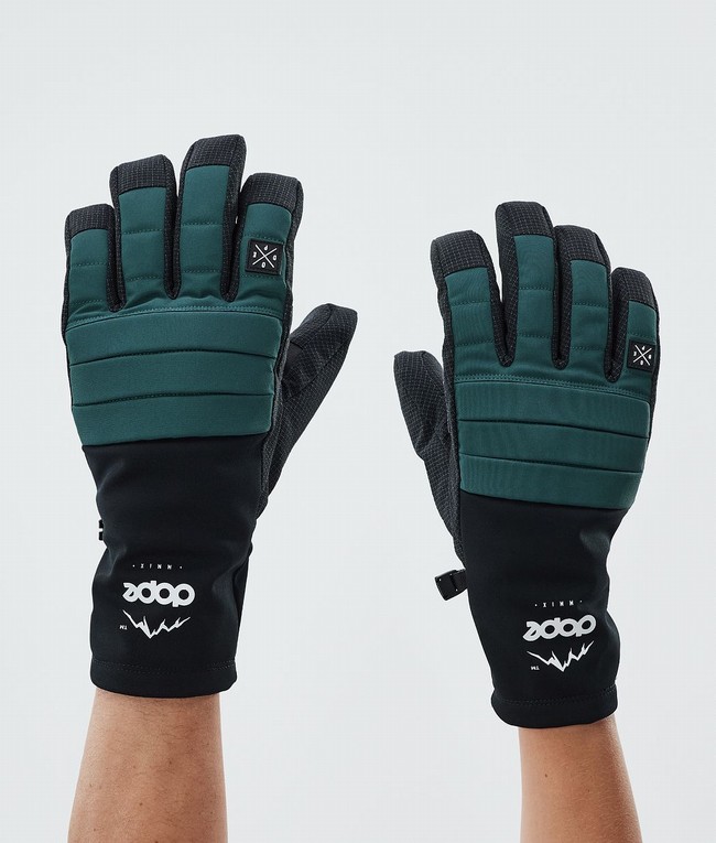 Women Dope Ace Snow Gloves Green | DEYTPRK-80