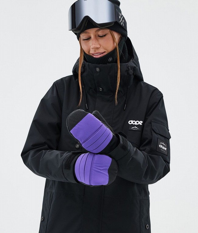 Women Dope Ace Snow Gloves Purple | ADZGUJM-24