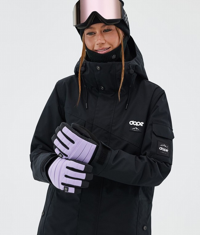 Women Dope Ace Snow Gloves Purple | ZPEBCTM-72