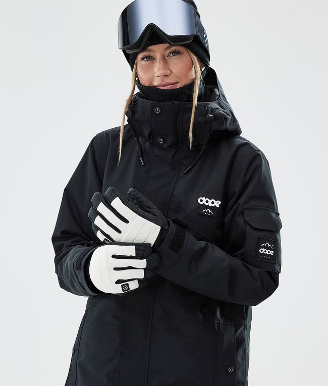 Women Dope Ace Snow Gloves White | XWFPBOI-36