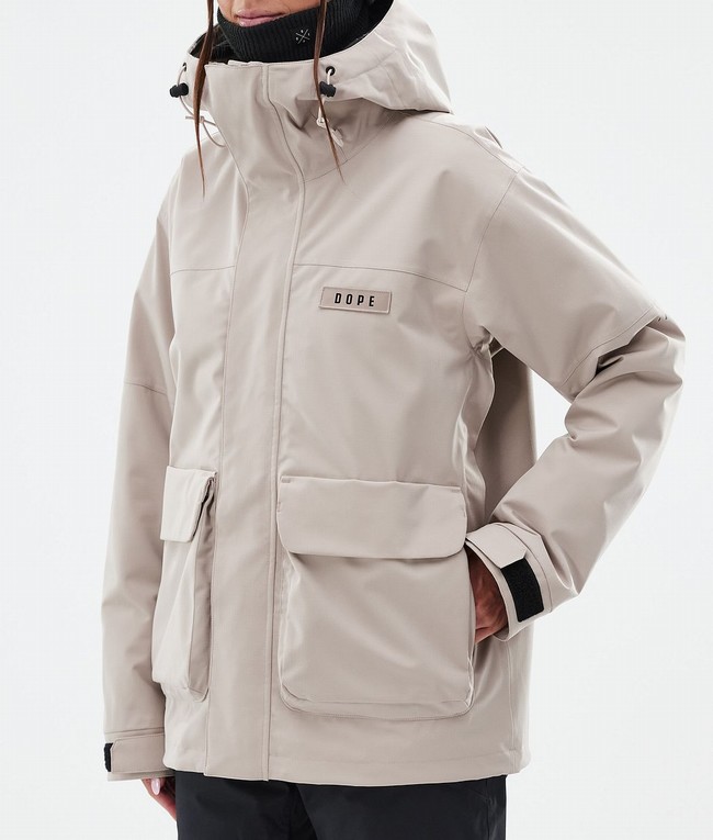 Women Dope Acme W Ski Jackets Brown | IHFQTXM-86