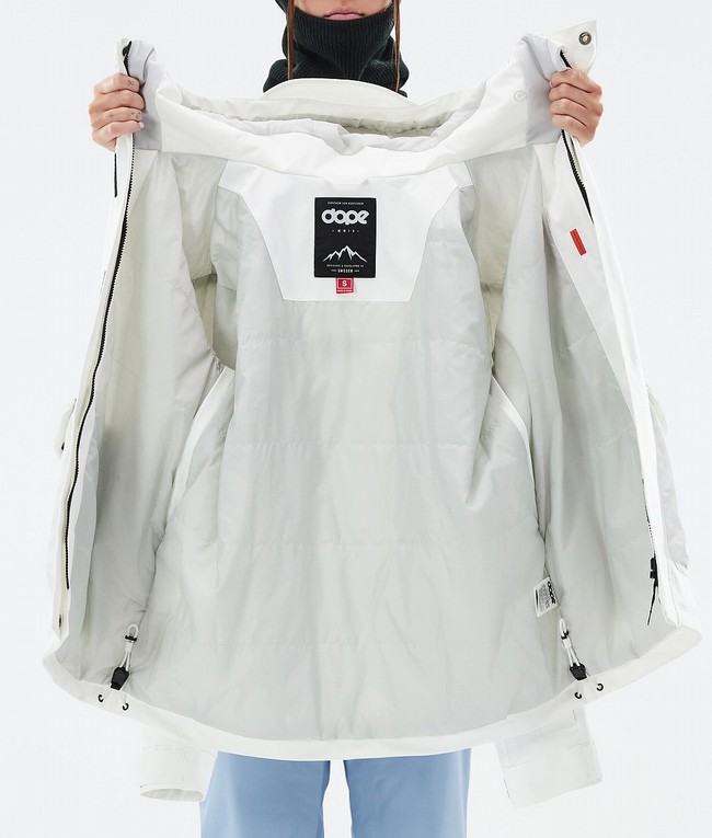 Women Dope Acme W Ski Jackets White | NYGPZRM-69