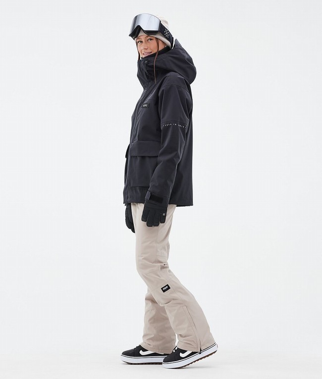 Women Dope Acme W Snowboard Jackets Black | PEGJXUO-59