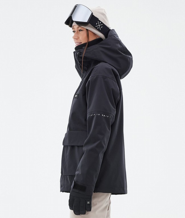 Women Dope Acme W Snowboard Jackets Black | PEGJXUO-59