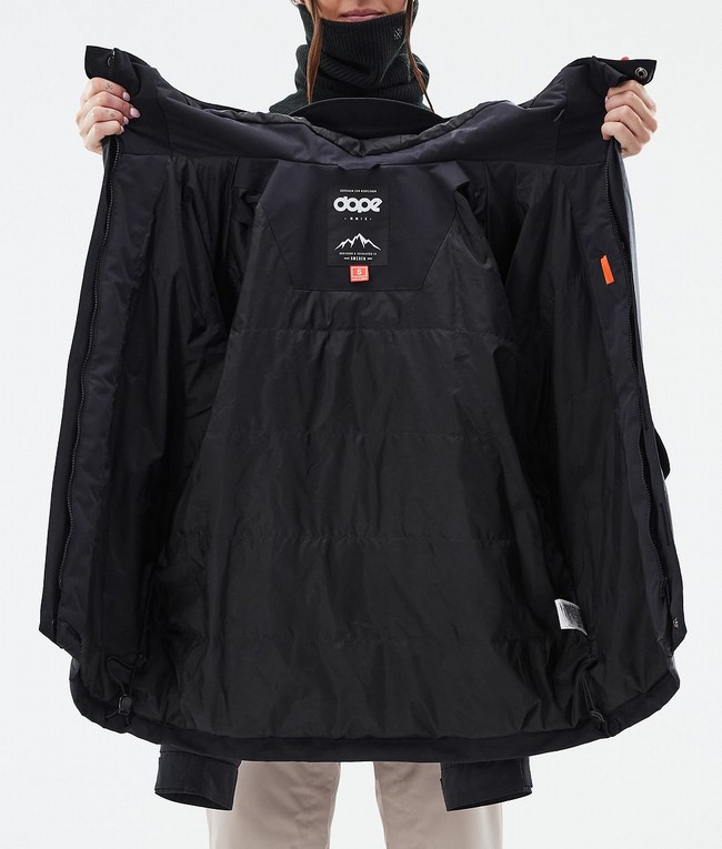 Women Dope Acme W Snowboard Jackets Black | PEGJXUO-59