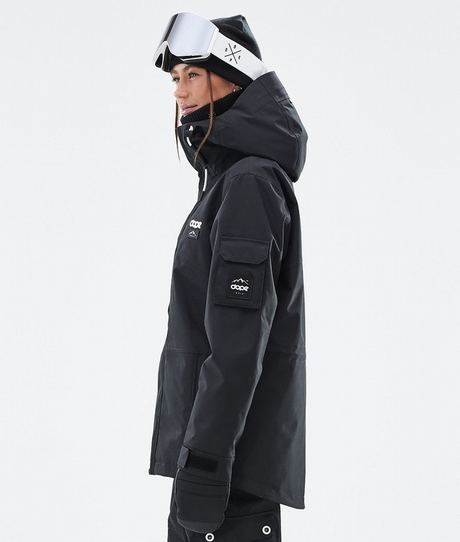 Women Dope Adept W Ski Jackets Black | MIOWRQH-81