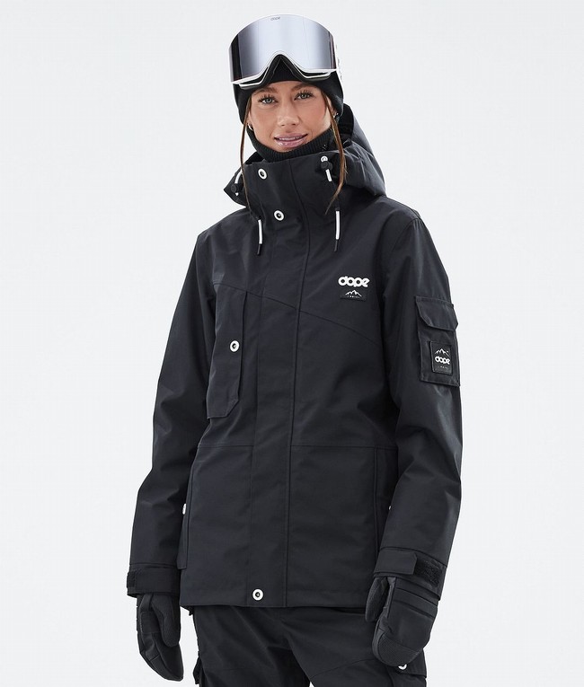 Women Dope Adept W Ski Jackets Black | MIOWRQH-81