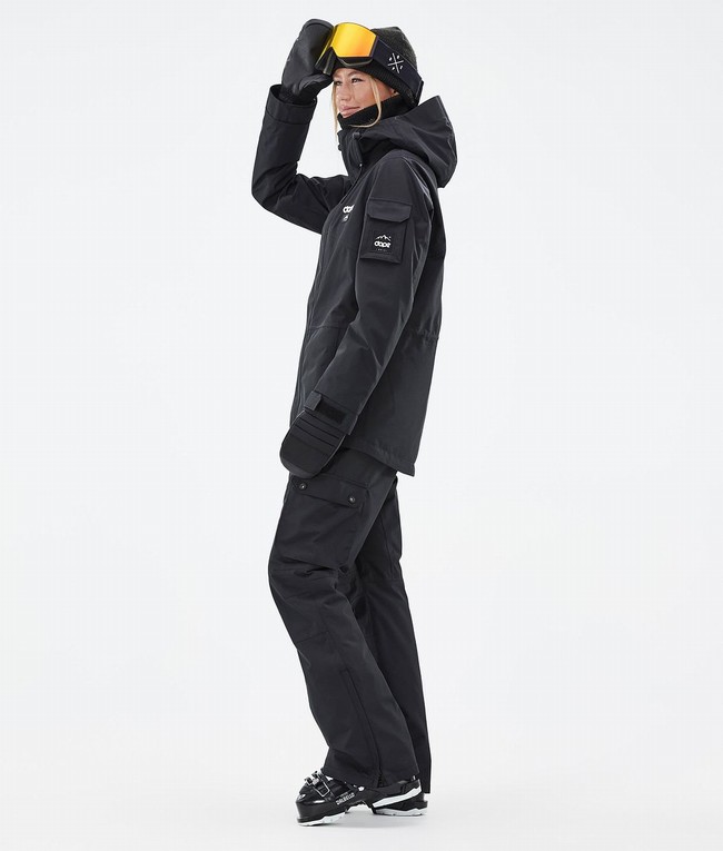 Women Dope Adept W Ski Jackets Black | QDJCVXE-68