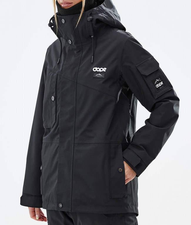 Women Dope Adept W Ski Jackets Black | QDJCVXE-68