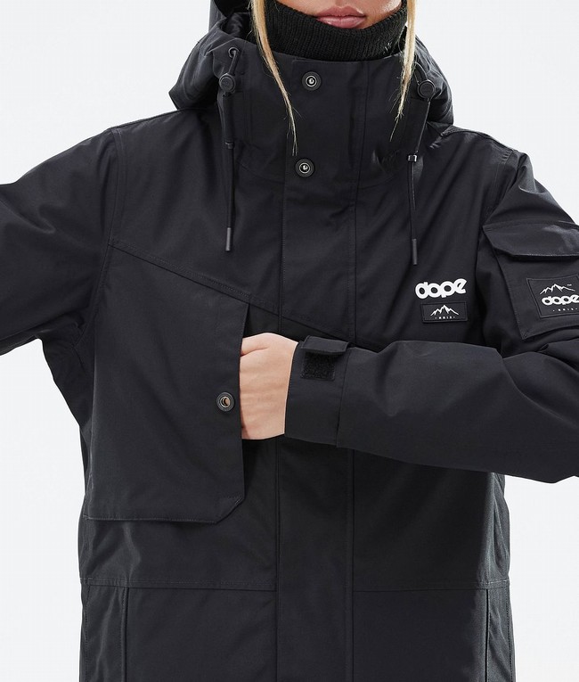 Women Dope Adept W Ski Jackets Black | QDJCVXE-68