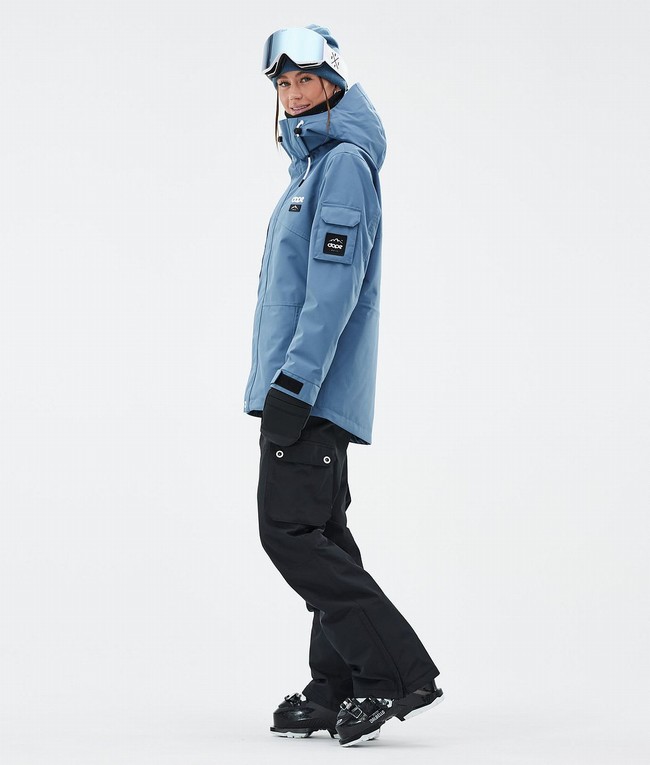 Women Dope Adept W Ski Jackets Blue / Grey | HXVQSJZ-12